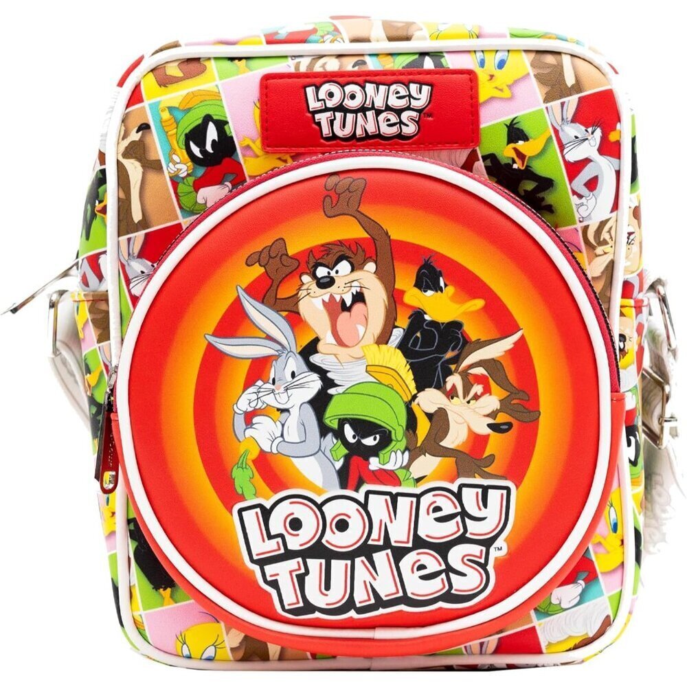 Looney Tunes Vegan Leather Crossbody Bag Compact Spacious Adjustable Strap